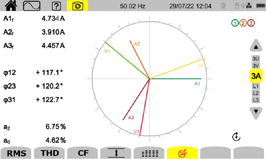 CA8345 Zeigerdiagramm